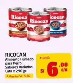 MaxiAhorro Ricocan Alimento Húmedo para Perro Sabores Variados oferta