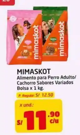 MaxiAhorro Mimaskot Alimento para Perro Adulto/ Cachorro Sabores Variados oferta