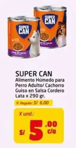MaxiAhorro Super Can Alimento Húmedo para Perro Adulto/ Cachorro Guiso en Salsa Cordero oferta