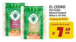MaxiAhorro El Cedro pan árabe blanco/integral oferta