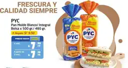 MaxiAhorro PYC pan molde blanco integral oferta