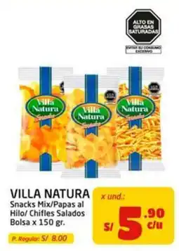 MaxiAhorro Villa Natura Snacks Mix/Papas al Hilo/ Chifles Salados oferta