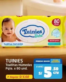 MaxiAhorro Tuinies toallitas húmedas oferta