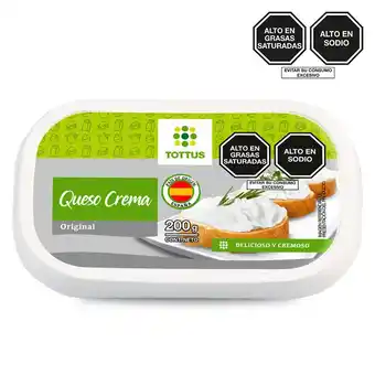 Tottus Queso crema original 200 g oferta