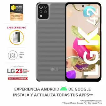 Tottus Smartphone lg k42 gris oferta
