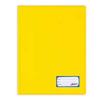 Tottus Artesco folder doble tapa a4 amarillo oferta