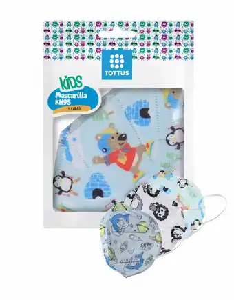 Tottus Mascarilla kn95 kids niño x3 oferta