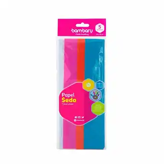 Tottus Bambary papel seda set multic066 x 5un oferta