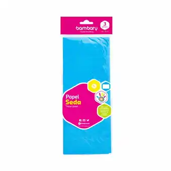 Tottus Bambary papel seda celeste 50x70cm x 3un oferta