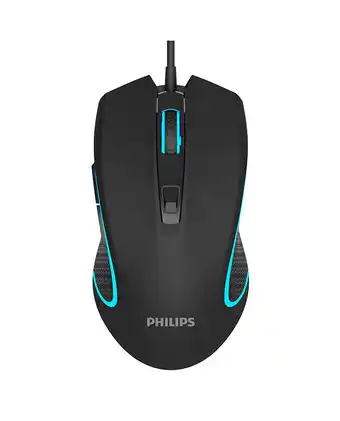 Tiendas EFE Mouse gamer philips display de colores 6400 dpi oferta