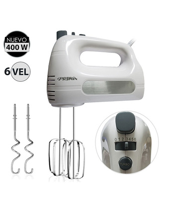 Tiendas EFE Batidora de mano prima 400 watts 6 velocidades oferta