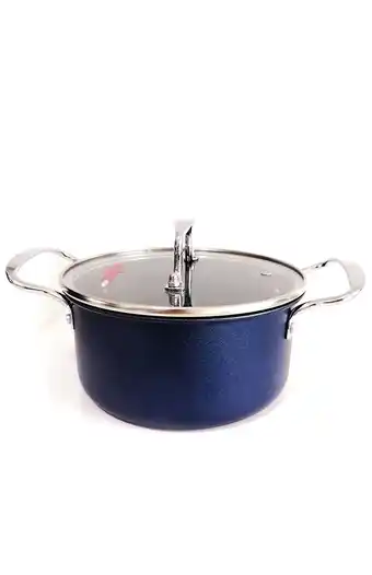 Tiendas EFE Olla de acero de 24 cms c/tapa de vidrio oferta