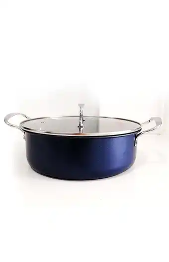 Tiendas EFE Olla de acero de 26 cms c/tapa de vidrio oferta