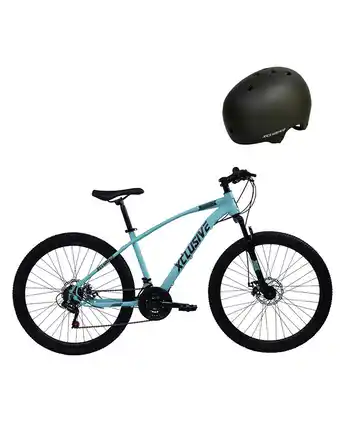 Tiendas EFE Bicicleta acero xclusive aro 26 t/n + cascos xclusive urbano negro l oferta
