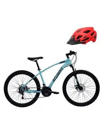 Tiendas EFE Bicicleta acero xclusive aro 26 t/n + cascos xclusive mtb rojo m/l oferta