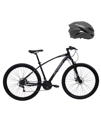 Tiendas EFE Bicicleta acero xclusive aro 29 n/g + cascos xclusive mtb negro l oferta