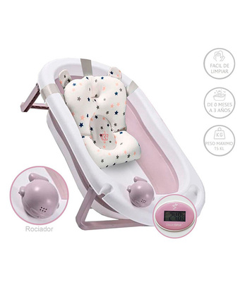 Tiendas EFE Tina de baño para bebé plegable - rosado oferta