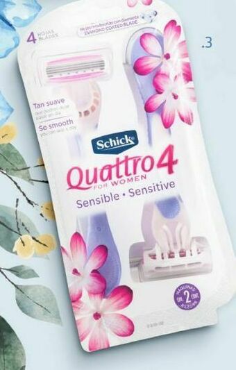 Makro Máquina de afeitar schick quattro sensitive mujer pack de 2 unids. oferta
