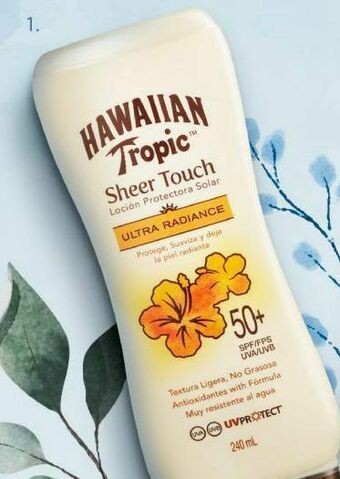 Makro Bloqueador hawaiian tropic sheer touch fps 50 unid. x 240 ml. oferta