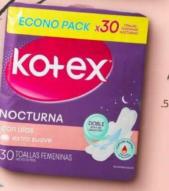 Makro Toallas higiénicas kotex nocturna pqte. de 30 unids. oferta