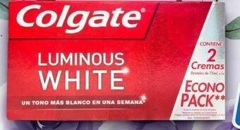 Makro Crema dental colgate luminous white pack de 2 unids. x 75 ml. oferta