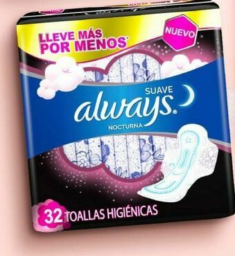 Makro Toallas higiénicas always suave / seca nocturna pqte. de 32 unids. oferta