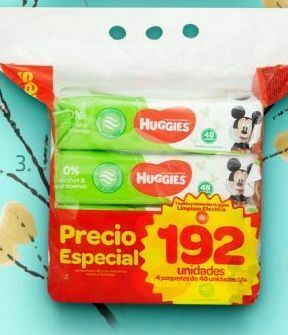 Makro Toallitas húmedas huggies limpieza efectiva pqte. de 192 unids. oferta