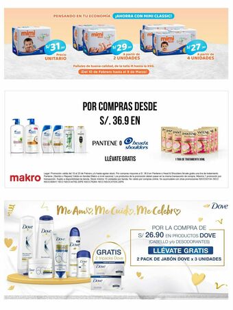 Makro Pañales mimi oferta