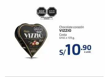 Makro Chocolate corazón vizzio oferta