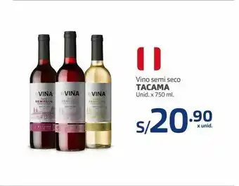Makro Vino semi seco tacama oferta