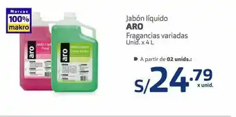 Makro Jabón líquido aro fragancias 4l oferta