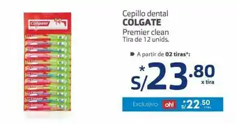 Makro Cepillo de dientes colgate premier clean tira de 12 und oferta