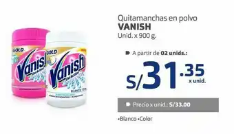 Makro Quitamanchas vanish 900g oferta