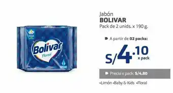 Makro Jabón bolívar pack 2und x 190g oferta