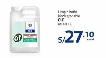 Makro Limpiador de baños cif biodegradable 5l oferta