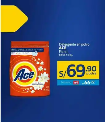 Makro Detergente en polvo ariel floral 9kg oferta