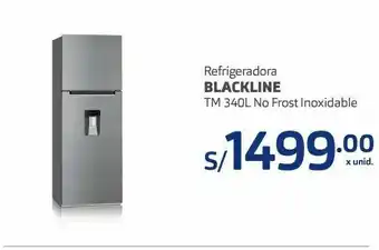 Makro Refrigeradora blackline tm 340l no frost inox oferta