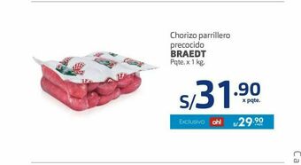 Makro Chorizo parrillero braedt oferta