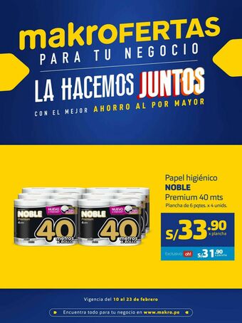 Makro Papel higiénico noble oferta