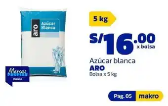 Aro azúcar blanca