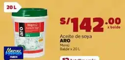 Makro Aro menú aceite de soya oferta