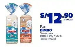 Makro Pan Bimbo Sin corteza oferta