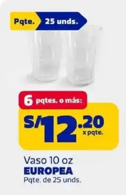Makro Europea vaso 10 oz oferta