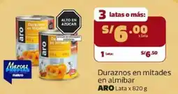 Makro Aro duraznos en mitades en almíbar oferta