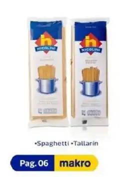 Makro Nicolini Spaghetti Tallarín oferta