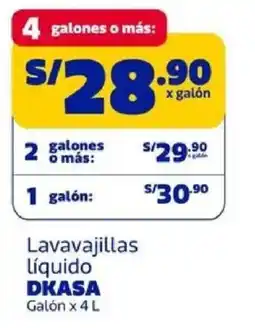 Makro Dkasa lavavajillas liquido oferta