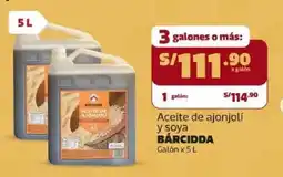 Makro Bárcidda aceite de ajonjolí y soya oferta