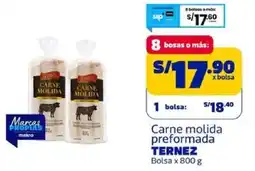 Makro Ternez carne molida preformada oferta
