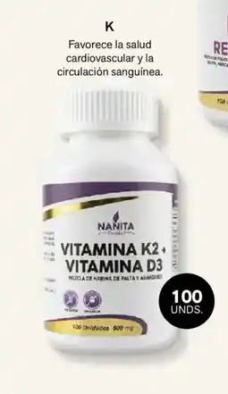 Leonisa Vitamina K2+ Vita- mina D3 100 Cápsulas oferta