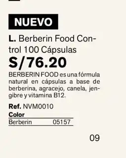 Leonisa L. Berberin Food Control 100 Cápsulas oferta